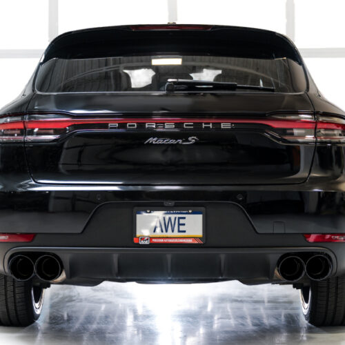 AWE Tuning Touring Edition Cat-Back Exhaust w/ Diamond Black Tips for 19-21 Porsche Macan 3.0T/2.9TT - Image 4