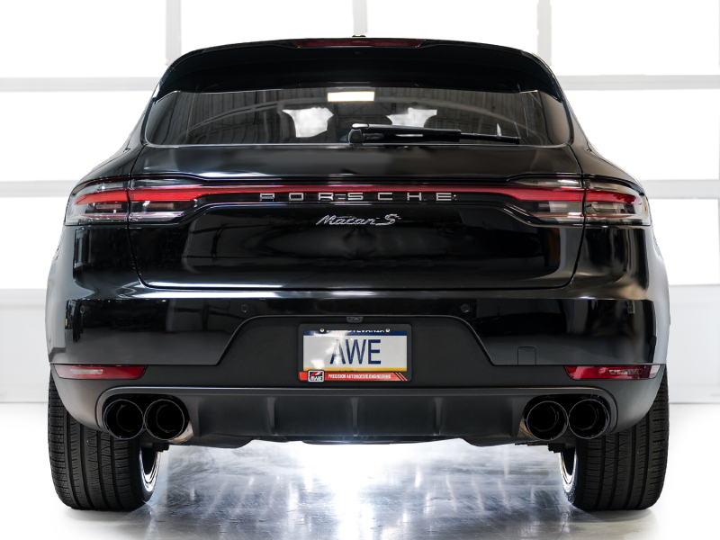 AWE Tuning Touring Edition Cat-Back Exhaust w/ Diamond Black Tips for 19-21 Porsche Macan 3.0T/2.9TT - Image 4