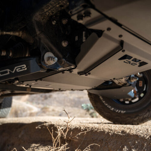 DV8 Offroad 24-25 Toyota Tacoma & Land Cruiser Rear Belly Skid Plate - Image 4