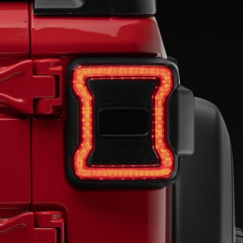 Raxiom for 2018-2026 Jeep Wrangler JL LED Tail Lights- Red Housing- Smoked Lens - Image 6