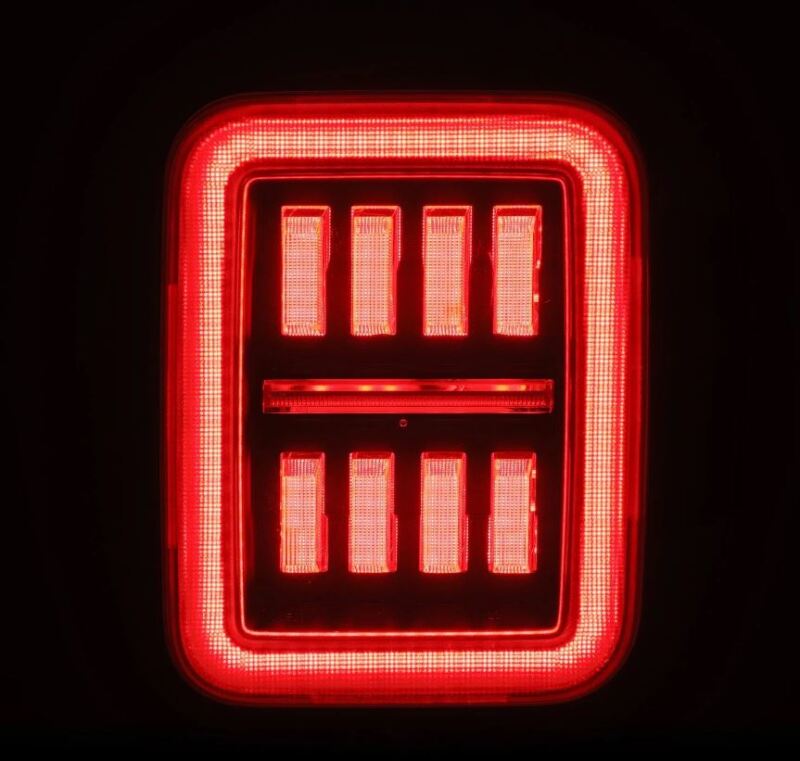 AlphaRex 19-24 Jeep Gladiator JT Nova-Series Prismatic LED Tail Lights - Alpha-Black - Image 3