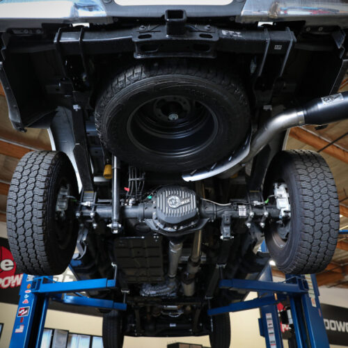 aFe Power Apollo GT Series 3-1/2in 409 SS Axle-Back Exhaust 17-20 Ford F-250/F-350 Polished Tip No Muffler - Image 5