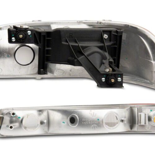 Raxiom for 1999-2006 GMC Sierra 1500 Axial Series OEM Style Rep Headlights- Chrome Housing (Clear Lens) - Image 4
