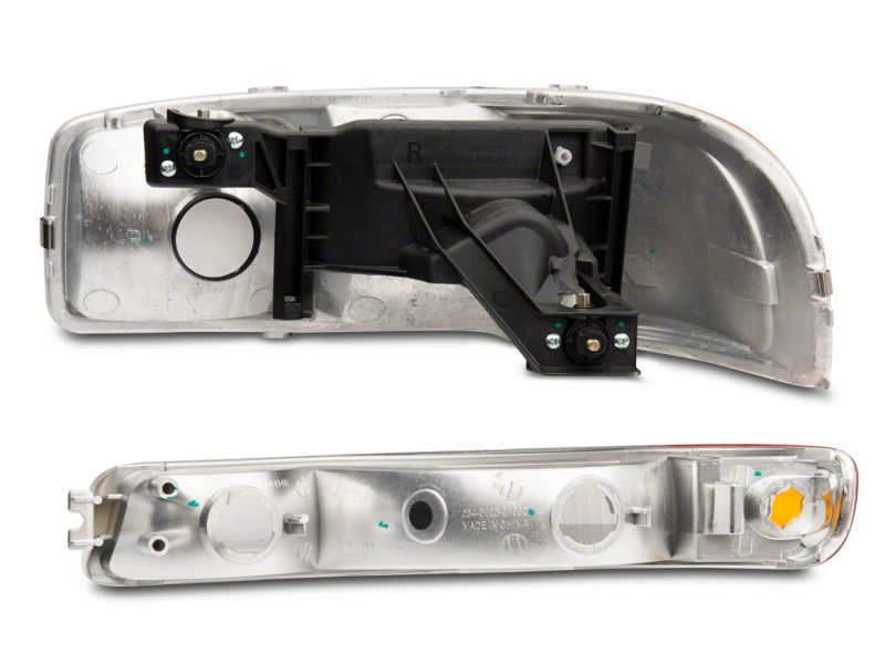 Raxiom for 1999-2006 GMC Sierra 1500 Axial Series OEM Style Rep Headlights- Chrome Housing (Clear Lens) - Image 4