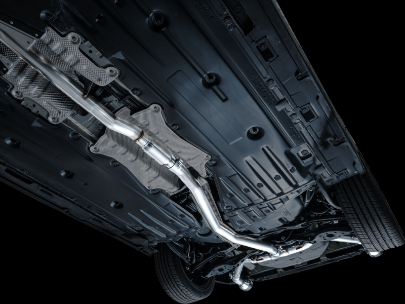 AWE Tuning 22+ Honda Civic Si/Acura Integra Track Edition Cat-Back Exhaust - Dual Chrome Silver Tips - Image 6