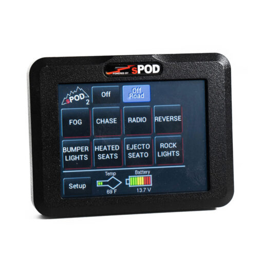 Alternative view of sPOD 8 Circuit Systems Add-On Touchscreen