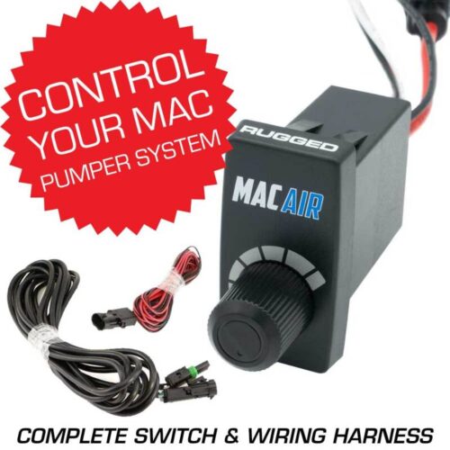 Rugged Radios Rocker Switch VSC for MAC Helmet Air Pumper - Complete Switch & Wiring Harness