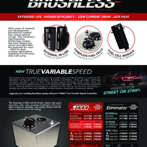 Aeromotive Variable Speed Controlled Fuel Pump - In-line - Signature Brushless A1000 - Image 3