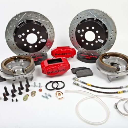 Baer Brakes Rear Ends w/ Ford 9in Torino Bearing Housing Ends 13in SS4+ Rear SDZ Brake Kit - Red