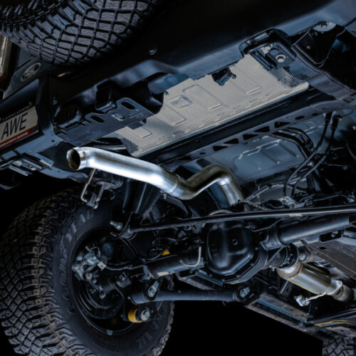 AWE Tuning Exhaust (No Tips) w/ Bash Guard for 2021+ Ford Bronco 0FG - Image 7