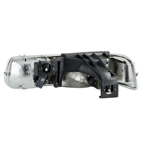 Raxiom for 1999-2002 Chevrolet Silverado 1500 Axial Series Euro Headlights- Black Housing- Clear Lens - Image 2