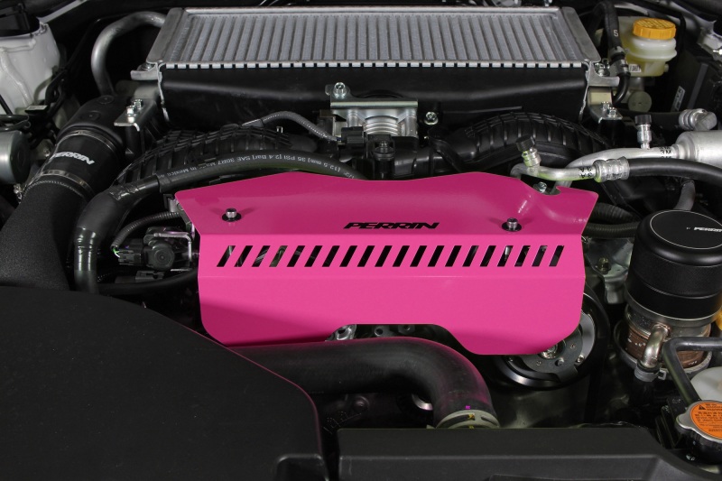 PERRIN 22-26 Subaru WRX Pulley Cover - Hyper Pink (TALL - For Use w/o PERRIN AOS) - Image 5
