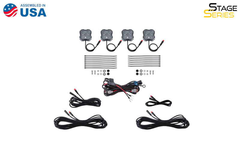 Diode Dynamics RGBW Rock Light Installer Magnet Mount Kit w/Controller (4-pack) - Image 5