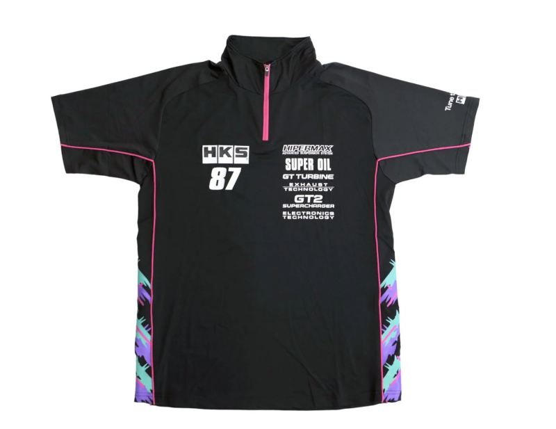HKS TEAM HALF ZIP POLO SHIRT 2025 L - Image 2