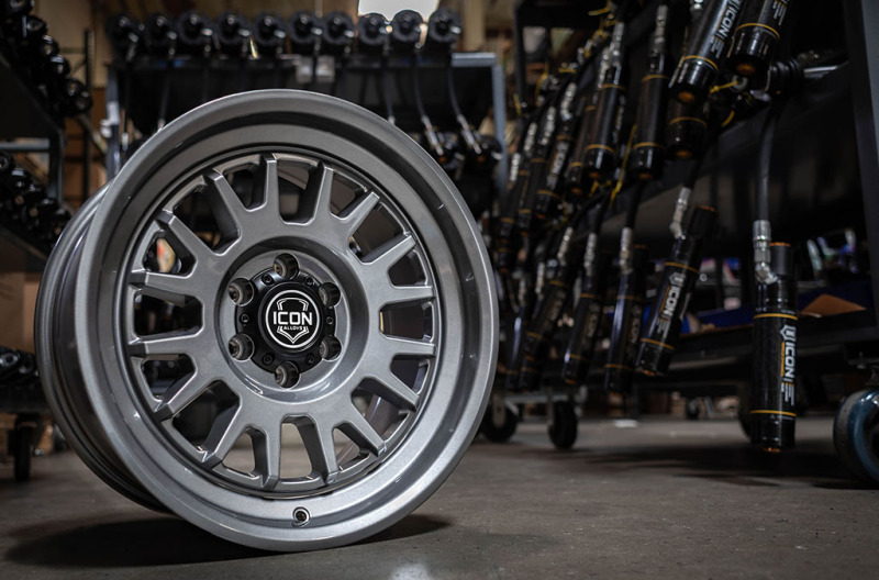 ICON Anza 17x8.5 / 6x5.5 / 25mm Offset / 5.75in BS - Gun Metal Wheel - Image 5
