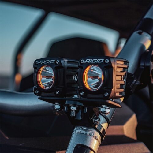 Rigid Industries Revolve Pod w/Amber Trim Ring - Pair - Image 4