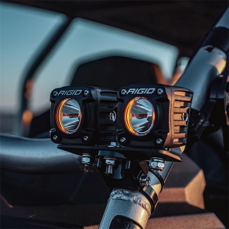 Rigid Industries Revolve Pod w/Amber Trim Ring - Pair - Image 4