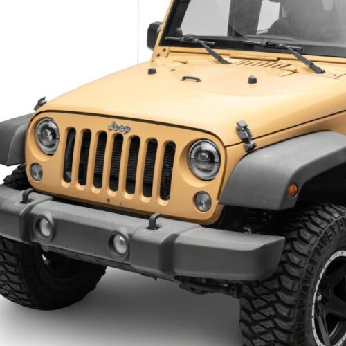 Alternative view of Raxiom for 2018-2026 Jeep Wrangler JL/ 20-26 Gladiator JT HiOutput LED Hlights/Angel Eye DRL-Blk-Clear Lens