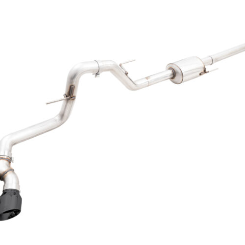 AWE Tuning Cat-Back Exhaust - 4.5in Diamond Black Tips *For Stock Y-Pipe Only for AWE 21+ Ford F150 Dual Side Exit