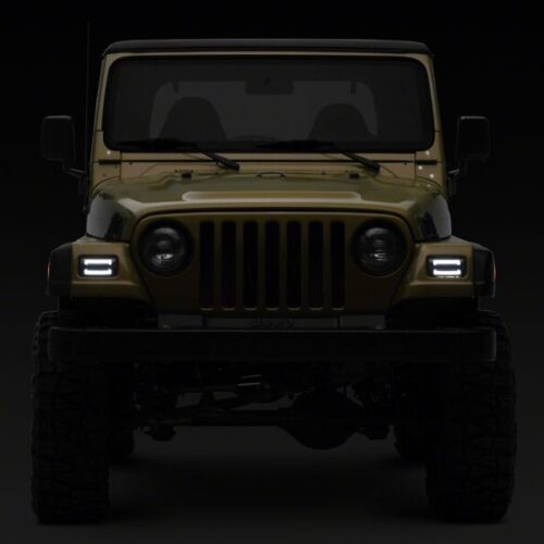 Raxiom for 1997-2006 Jeep Wrangler TJ Axial Series LED Sequential Cornering Lights- Smoked - Image 5