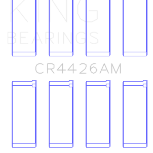 King Engine Bearings Renault R12 (Size +0.50mm) Connecting Rod Bearing Set - Image 2