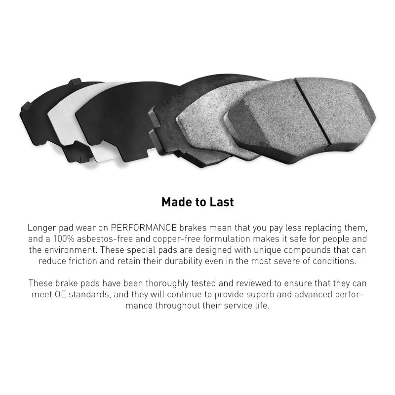 R1 Concepts for 2003-2025 Infiniti G35 Rear R1 Performance Sport Pads & Hardware Kit - Image 3