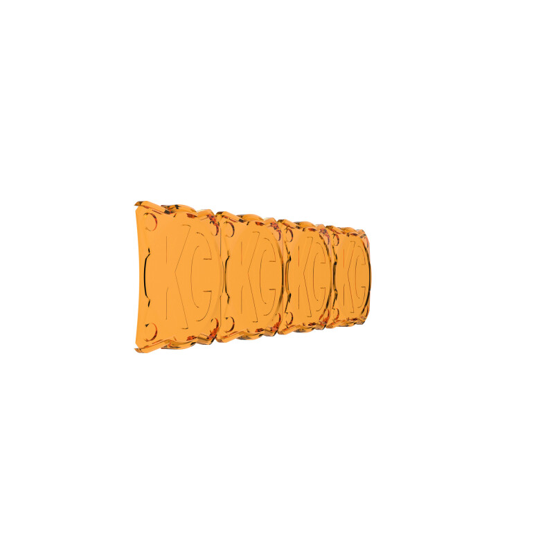 KC HiLiTES FLEX ERA LED Light Bar 10in. Light Shield - Amber (SHIELD ONLY) - Image 7
