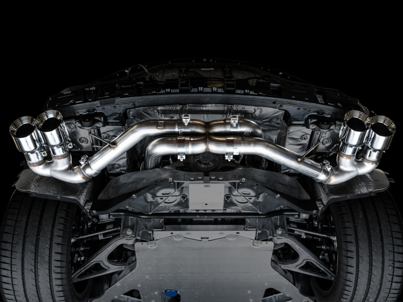 AWE Tuning Track Edition Exhaust - Quad Chrome Silver Tips for 2020 Chevrolet Corvette (C8) - Image 10