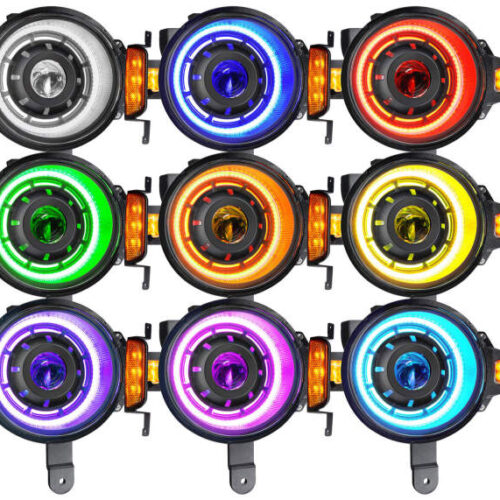 Oracle 2021+ Ford Bronco Oculus Bi-LED Projector Headlights - ColorSHIFT LED - Image 8