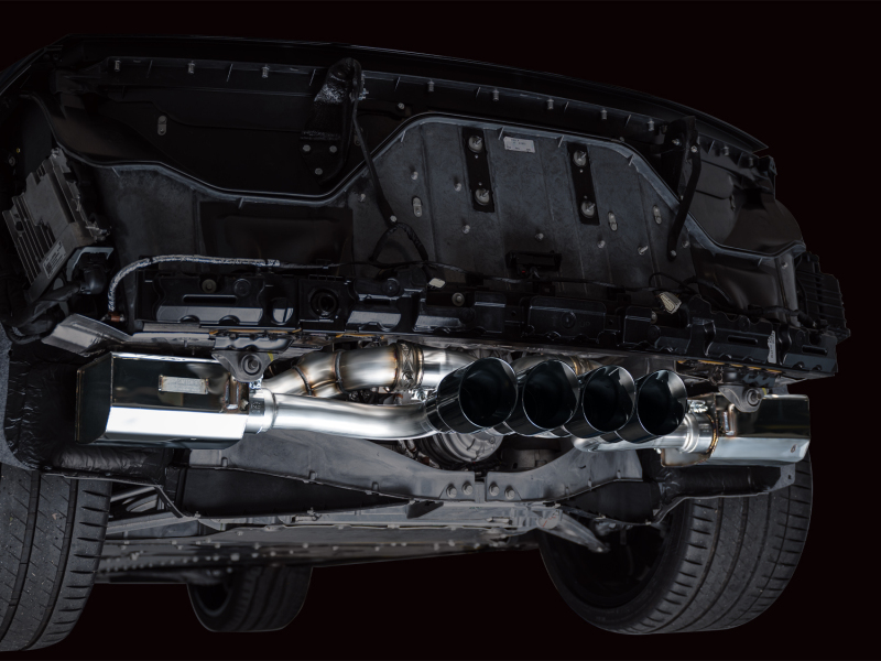 AWE Tuning SwitchPath Cat-Back Exhaust - Diamond Black Tips for 2023 C8 Corvette Z06 - Image 3