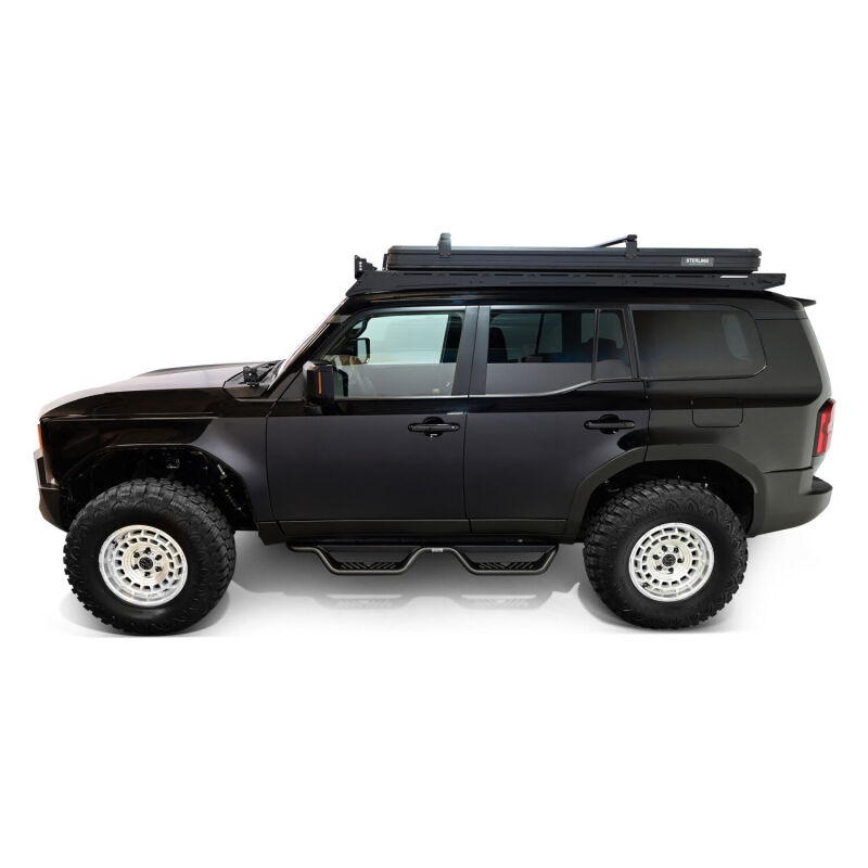 Westin 24-26 Toyota Land Cruiser Outlaw Drop Nerf Step Bars Textured Black - Image 10