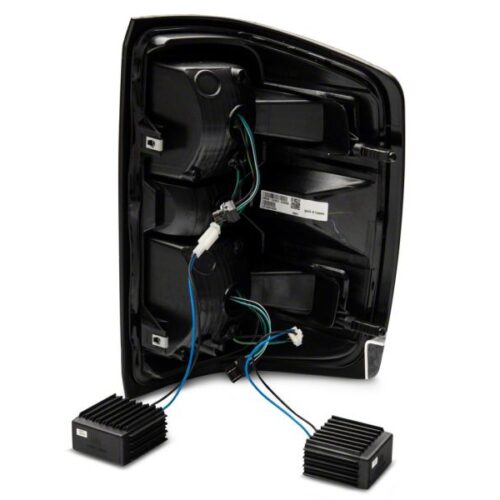 Raxiom for 2014-2018 Chevrolet Silverado 1500 LED Taillights w/ SEQL Turn Signals- Blk Housing (Clear Lens) - Image 7