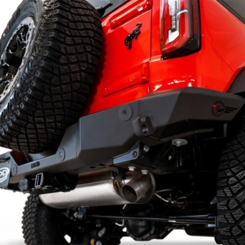 Addictive Desert Designs for 2021+ Ford Bronco Rock Fighter Rear Bumper - Hammer Black - Image 6