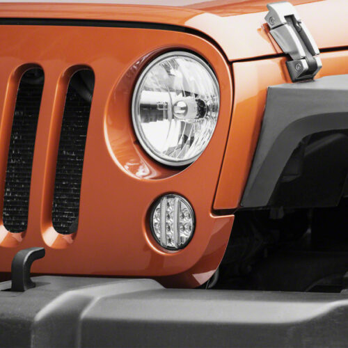 Raxiom for 2007-2018 Jeep Wrangler JK Axial Series LED Front Turn Signals- Clear