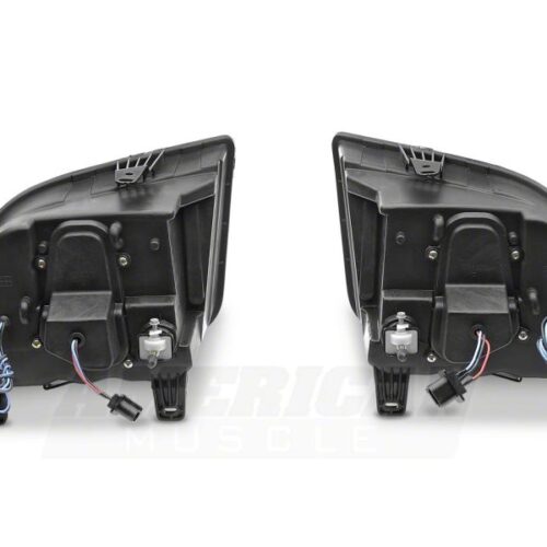 Raxiom for 2005-2009 Ford Mustang Excluding GT500 LED Halo Projector Headlights- Chrome Housing (Clear Lens) - Image 3