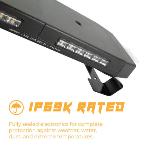 Putco 48In Universal 48In Tri Color Hornet Light (Amber/Blue/White) - LED Stealth Rooftop Strobe Bar - Image 4
