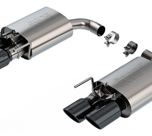 Borla 2024 Ford Mustang GT 5.0L V8 w/ Active Exhaust S-Type Axle-Back Exhaust System - Black Chrome