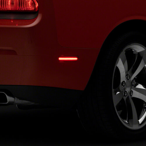 Raxiom for 2008-2014 Dodge Challenger 11-14 Dodge Charger Axial Series LED Rear Side Marker Lights- Smoked