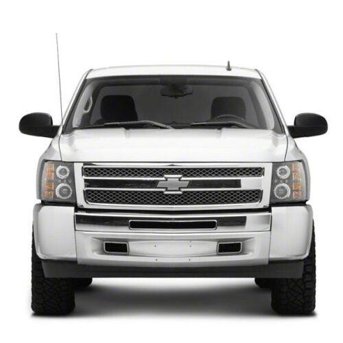 Raxiom for 2007-2013 Chevrolet Silverado 1500 LED Halo Projector Headlights- Black Housing- Clear Lens - Image 10
