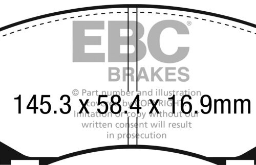 EBC Racing 22-23 Subaru WRX RP-X Racing Front Brake Pads - Image 3