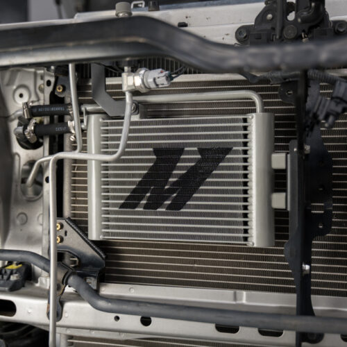 Alternative view of Mishimoto Transmission Cooler for 10-24 Toyota 4Runner 4.0L