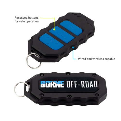 Alternative view of Borne Off-Road 12K Winch - Black Synthetic Rope