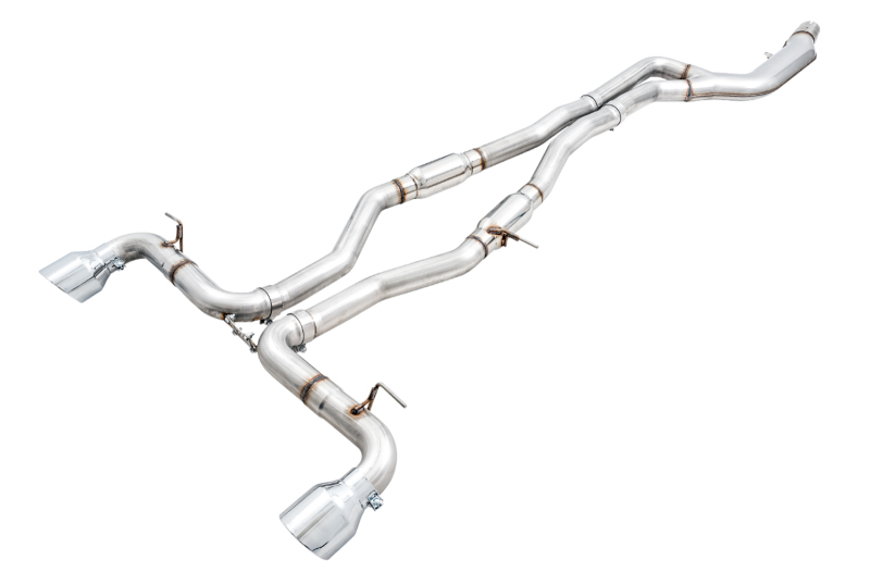 AWE Tuning Track Edition Exhaust - 5in Chrome Silver Tips for 2020 Toyota Supra A90