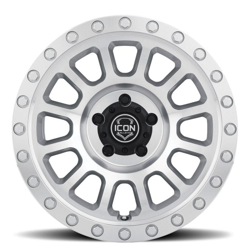 ICON Hulse 18x9 8x180 12mm Offset 5.5in BS Silver Machined - Image 3
