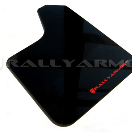 Rally Armor Universal UR Black Mud Flap w/ Metallic Black Logo - Image 2