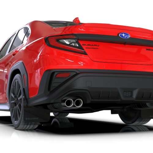 Rally Armor MF92-UR-BLK/MBK-X 22-26 Subaru WRX Black UR Mud Flap Altered Font Met. Blk Logo - Image 2