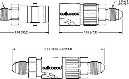 Wilwood Quick Disconnect Kit -3 AN