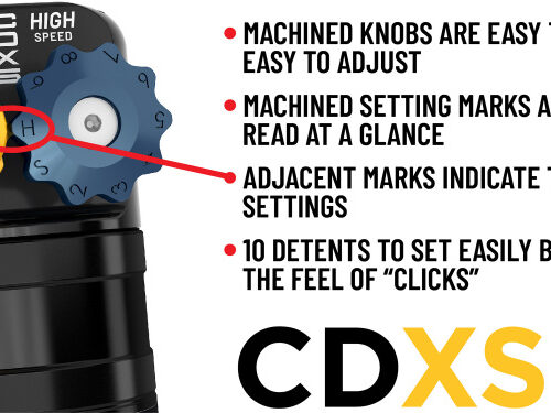 Alternative view of ICON 24+ Toyota Tacoma Remote Reservoir Shocks w/ CDXS 0-1in. Lift- (Rear)