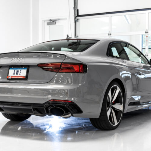 AWE Tuning Touring Edition Exhaust - w/ Diamond Black RS Tips for Audi B9 RS5 - Image 3