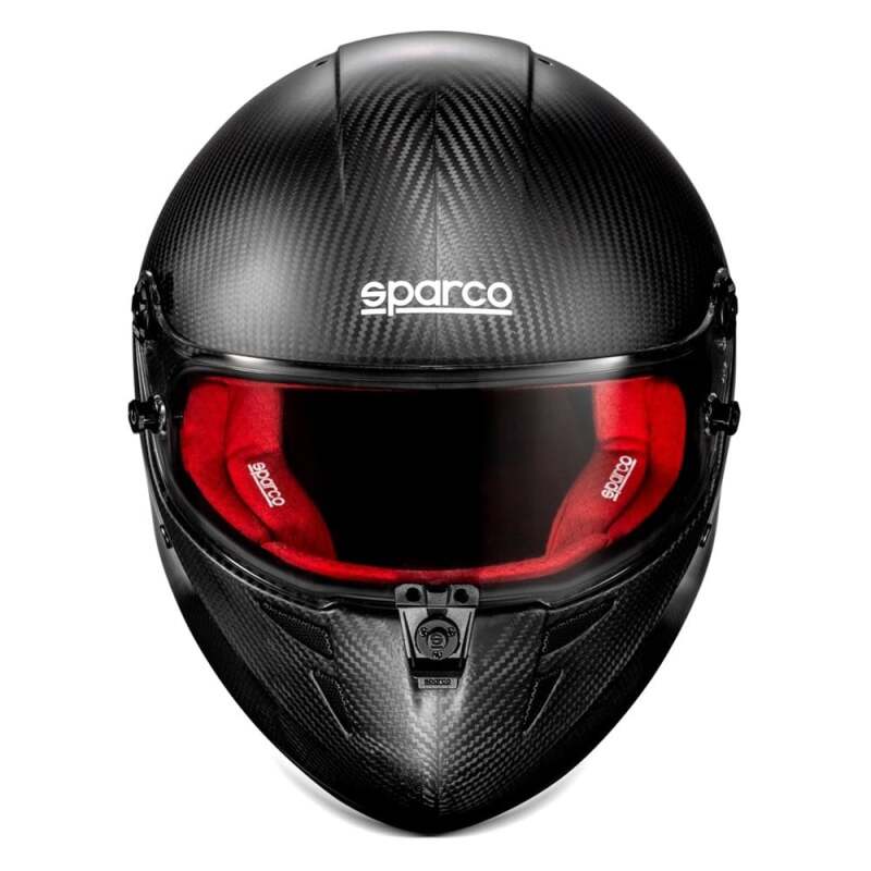 SPARCO Stealth RF Carbon Helmet - Medium - Red - Image 2